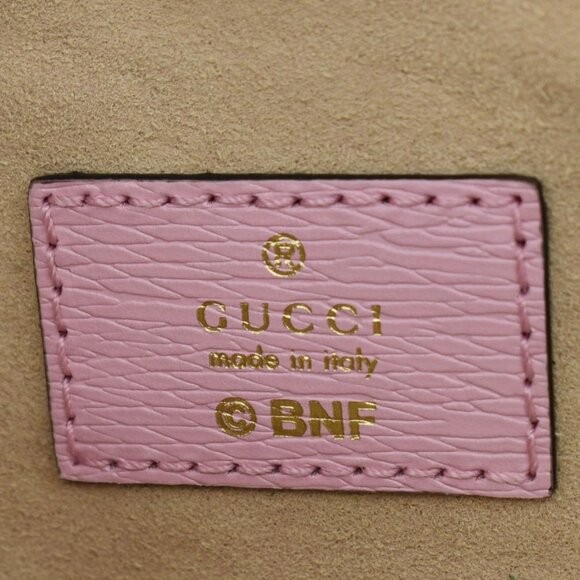 Gucci Bananya Heart Shape Leather Coin Case Pink 701062 - Picture 11 of 12